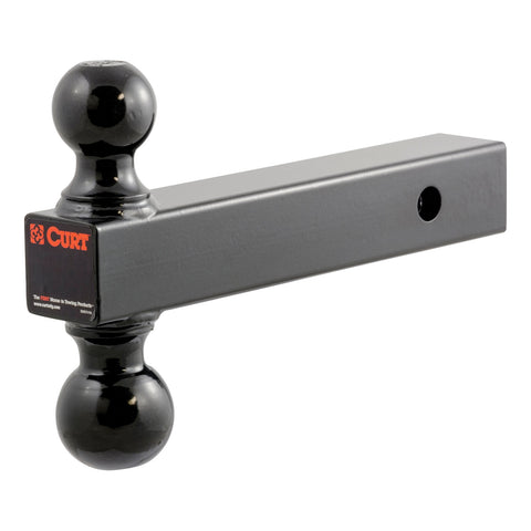 CURT Multi-Ball Mount (2in. Solid Shank; 2in./2-5/16in. Black Balls)
