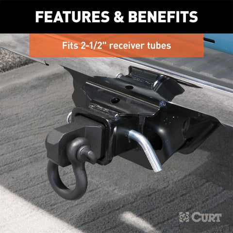 CURT D-Ring Shackle Mount (2-1/2in. Shank)