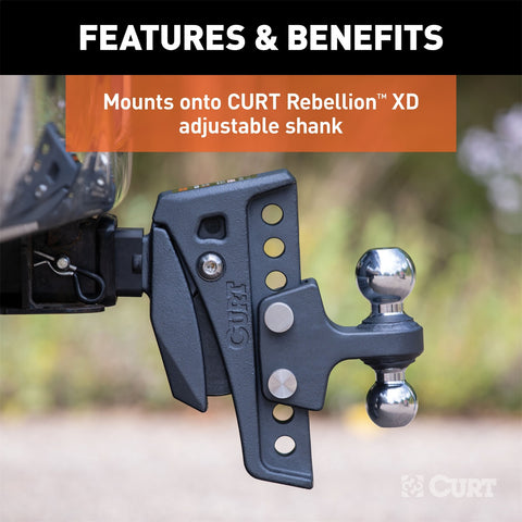 CURT CURT 45952 Replacement Rebellion XD Dual Ball; 2; 2-5/16-Inch; Up to 15K