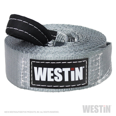 Westin Tow Strap; 3 in. x 30 ft w/Reinforced Closed-Loop Ends; Rated At 18000;