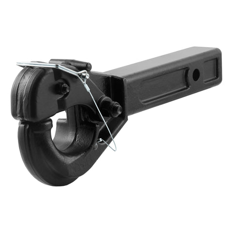CURT Receiver-Mount Pintle Hook (2in. Shank; 20;000 lbs.; 2-1/2in. Lunette Rings)