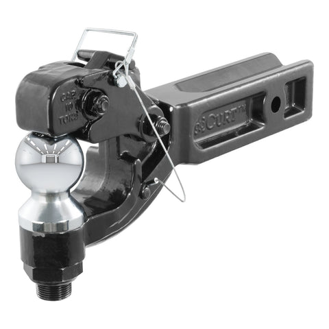 CURT Receiver-Mount Ball/Pintle Hitch (2-1/2in. Shank; 2-5/16in. Ball; 20;000 lbs.)