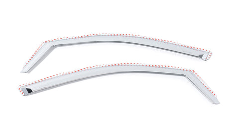 Putco Element Chrome Window Visor In Channel; 2 pc.;