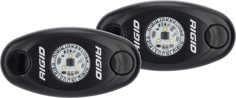 Rigid Industries RIGID A-Series LED Light; High Power; Blue; Black Housing; Pair