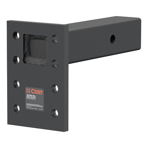 CURT Adjustable Pintle Mount (2-1/2in. Shank; 18;000 lbs.; 7in. High; 8in. Long)