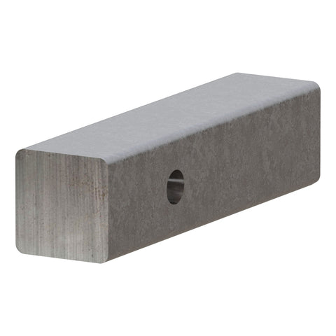 CURT CURT 49537 2-Inch x 8-Inch Weld-On Raw Steel Trailer Hitch Bar Shank