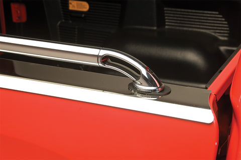 Putco Boss Lockers Side Bed Rail; Stainless Steel; 2.5 in. Dia.; Pair;