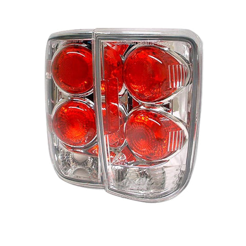 Spyder Auto Euro Style Tail Lights; Uses Stock Bulbs; Pair; Chrome;
