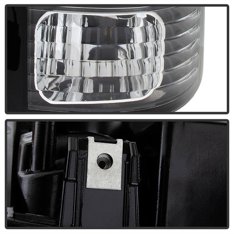 Spyder Auto LED Tail Lights; Uses Stock Bulbs; 16 LED; Pair; Black;