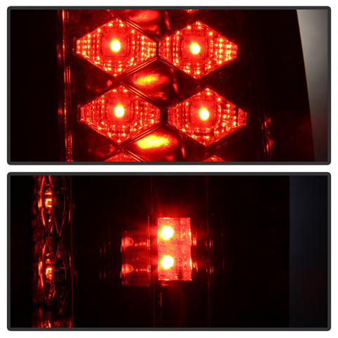 Spyder Auto LED Tail Lights; Uses Stock Bulbs; Pair; Red/Clear;
