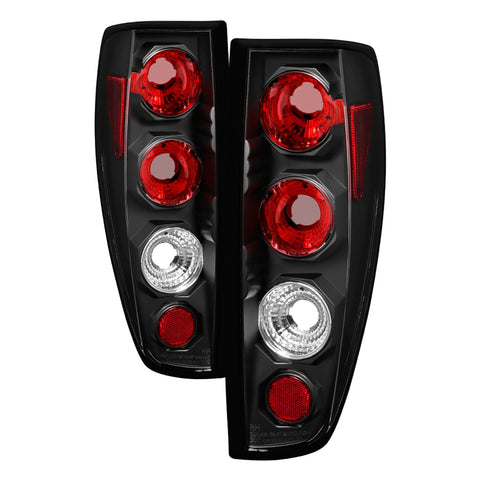 Spyder Auto Euro Style Tail Lights; Uses Stock Bulbs; Pair; Black;