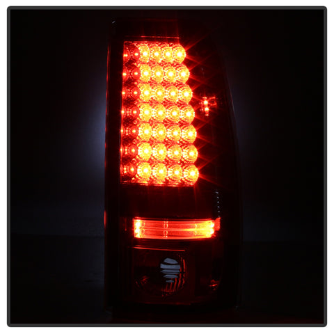 Spyder Auto LED Tail Lights; Uses Stock Bulbs; Pair; 28 LED; Red/Clear;