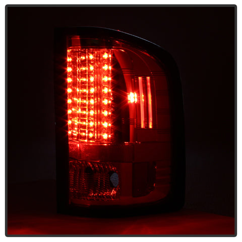 Spyder Auto LED Tail Lights; Uses Stock Bulbs; Pair; Red/Smoke;