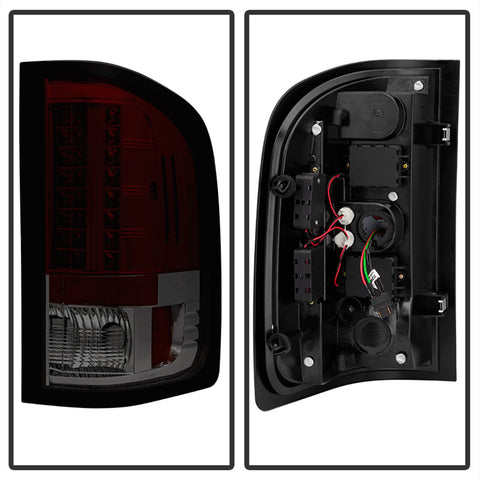 Spyder Auto LED Tail Lights; Uses Stock Bulbs; Pair; Red/Smoke;