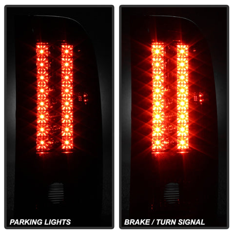 Spyder Auto LED Tail Lights; Uses Stock Bulbs; Pair; Red/Smoke;