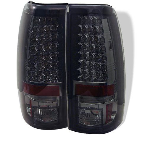 Spyder Auto LED Tail Lights; Uses Stock Bulbs; Pair; Smoke;