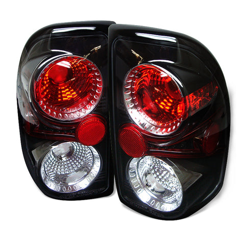 Spyder Auto Euro Style Tail Lights; Uses Stock Bulbs; Pair; Black;