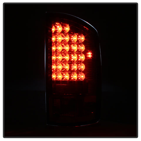 Spyder Auto LED Tail Lights; Uses Stock Bulbs; Pair; Red/Clear;