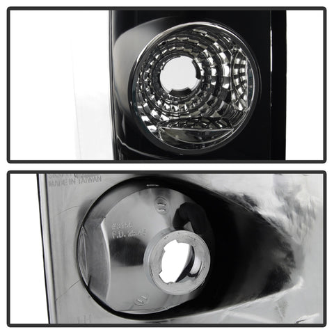 Spyder Auto Euro Style Tail Lights; Uses Stock Bulbs; Pair; Black;