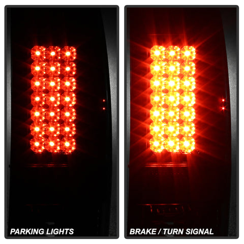 Spyder Auto LED Tail Lights; Uses Stock Bulbs; Pair; Black;