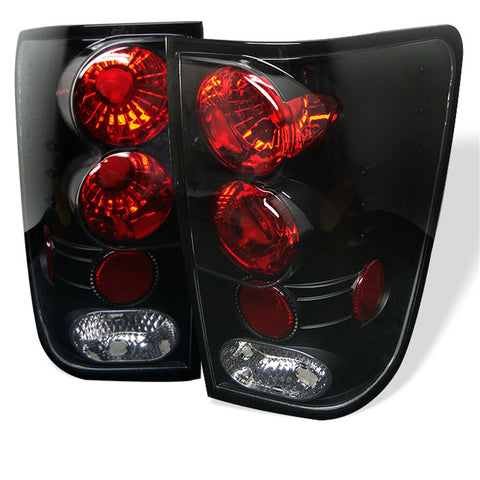 Spyder Auto Euro Style Tail Lights; Uses Stock Bulbs; Pair; Black;