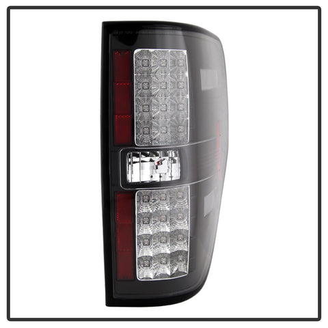 Spyder Auto LED Tail Lights; Uses Stock Bulbs; Pair; Black;