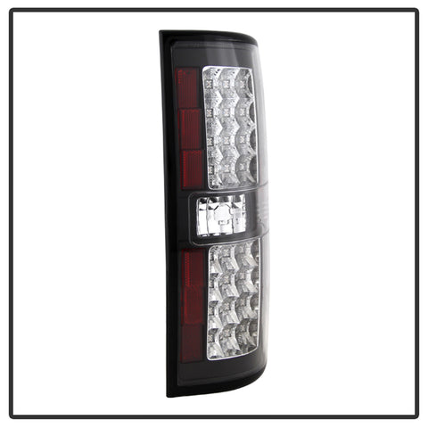 Spyder Auto LED Tail Lights; Uses Stock Bulbs; Pair; Black;