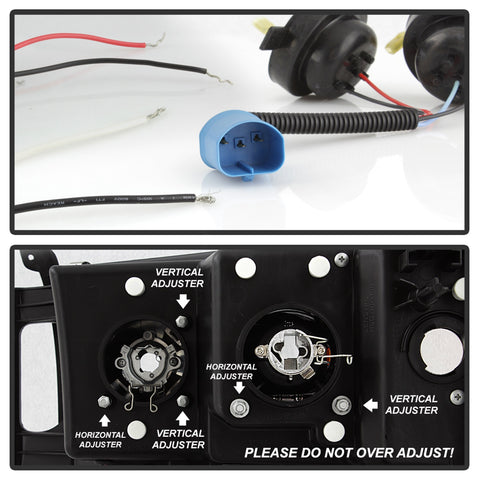 Spyder Auto Halo LED Projector Headlights; Uses T10 LED Ultra White LED Bulb; Pair; Smoke;