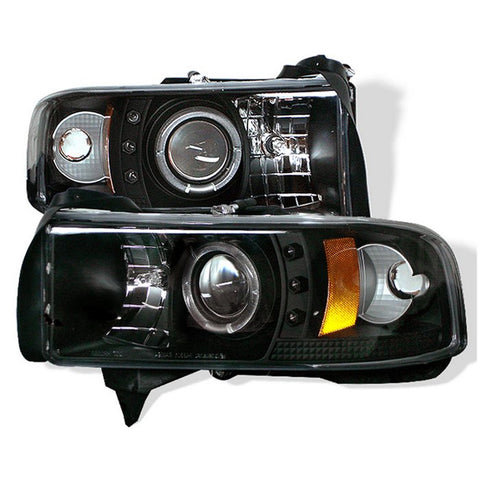 Spyder Auto CCFL LED Projector Headlights; 1 pc.; Bulbs Included; Pair; Black;