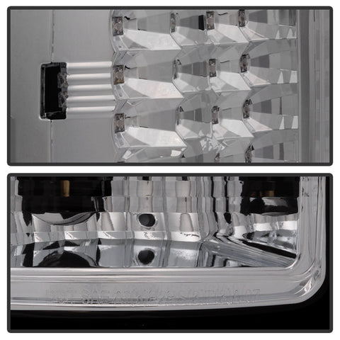 Spyder Auto LED Tail Lights; Uses Stock Bulbs; Pair; Chrome;