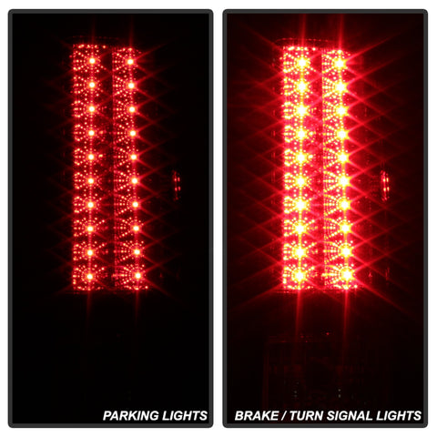 Spyder Auto LED Tail Lights; Uses Stock Bulbs; Pair; Chrome;