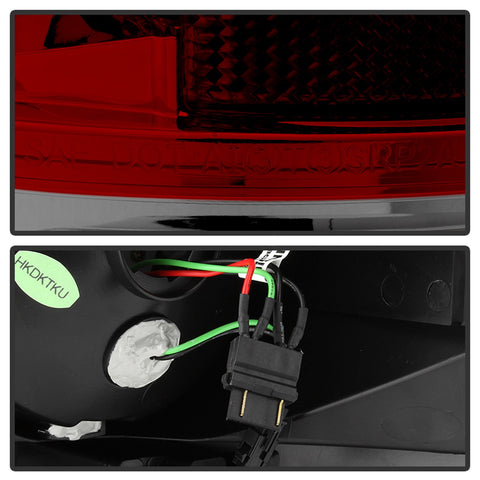 Spyder Auto LED Tail Lights; Uses Stock Bulbs; Pair; Red/Clear;