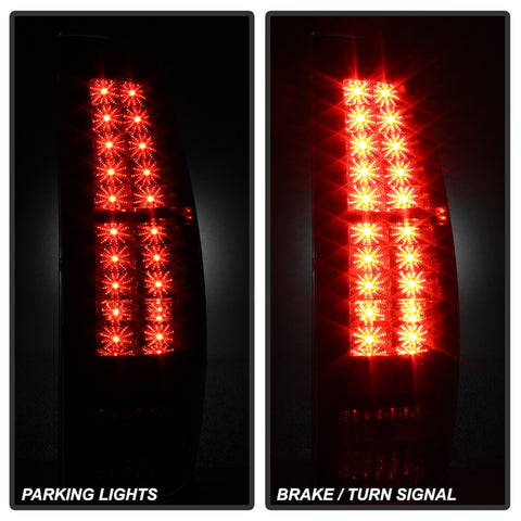 Spyder Auto LED Tail Lights; Uses Stock Bulbs; Pair; Black;