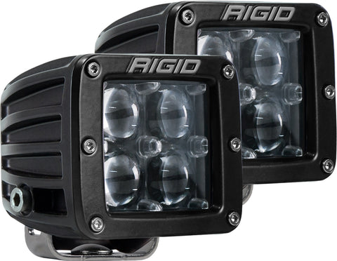Rigid Industries RIGID D-Series PRO LED Light; Hyperspot Optic; Surface Mount; Black Housing; Pai