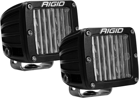 Rigid Industries RIGID D-Series DOT/SAE J583 White LED Fog Light; Surface Mount; Pair