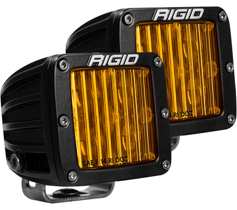 Rigid Industries RIGID D-Series DOT/SAE J583 Selective Yellow LED Fog Light; Pair