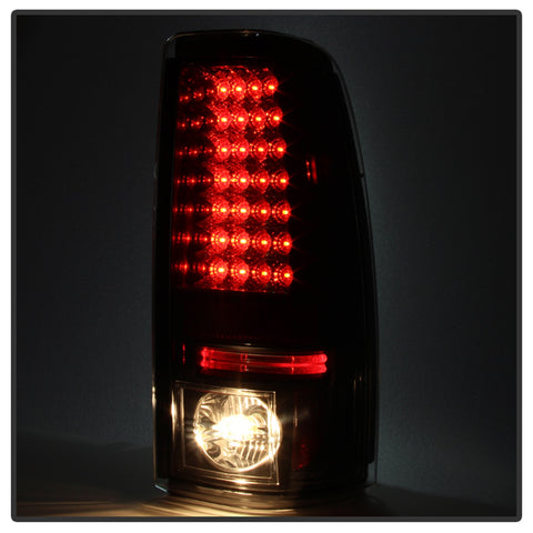 Spyder Auto LED Tail Lights; Black Smoke;