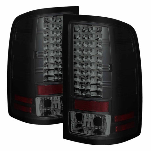 Spyder Auto LED Tail Lights; Black Smoke;