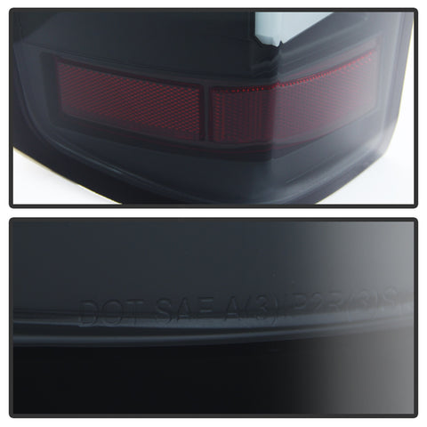 Spyder Auto Light Bar LED Tail Lights; Black Smoke;