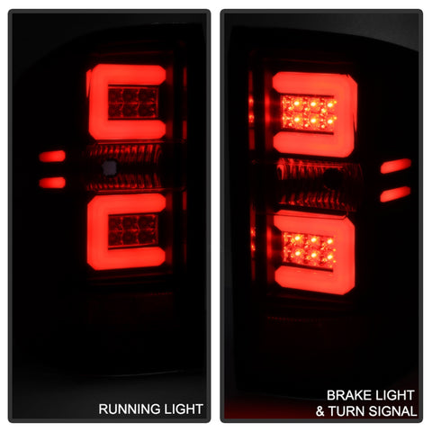 Spyder Auto Light Bar LED Tail Lights; Black Smoke;