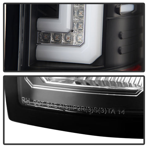 Spyder Auto LED Tail Lights; Black;