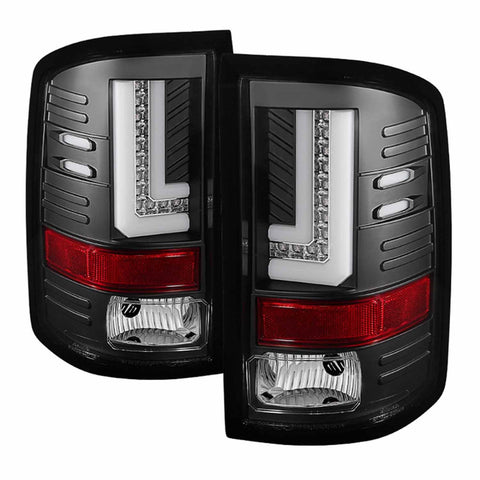 Spyder Auto LED Tail Lights; Black;