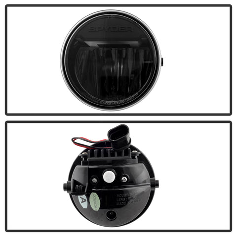 Spyder Auto LED Fog Lights; Black;