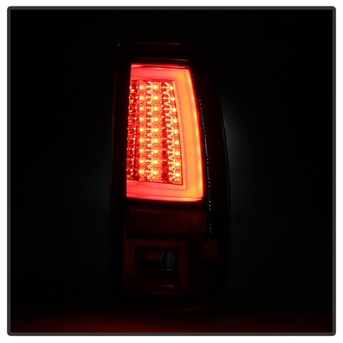 Spyder Auto LED Tail Lights; Version 2; Does Not Fit Stepside; Black;