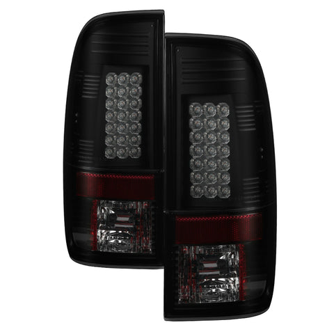 Spyder Auto LED Tail Lights; Black Smoke;