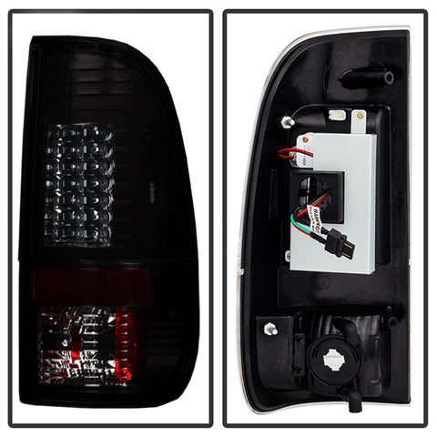Spyder Auto LED Tail Lights; Version 2; Black Smoke;