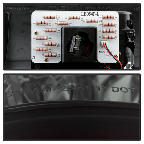 Spyder Auto LED Tail Lights; Version 2; Black Smoke;