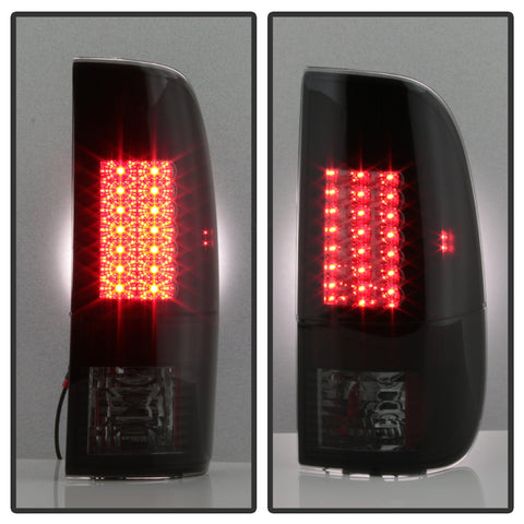 Spyder Auto LED Tail Lights; Version 2; Black Smoke;