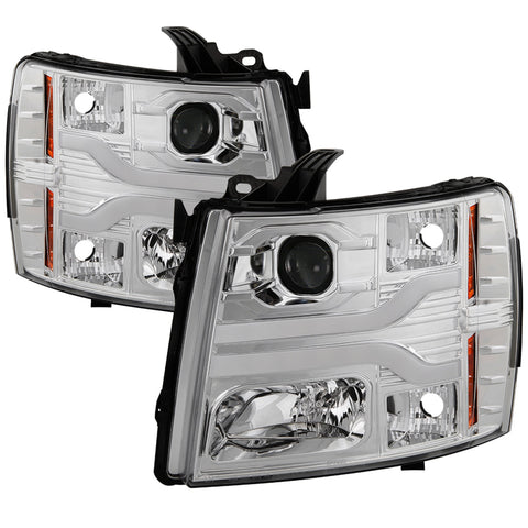 Spyder Auto DRL LED Projector Headlights; Version 3; Chrome;