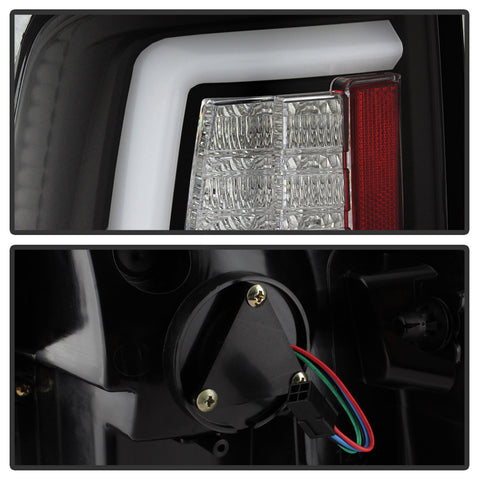 Spyder Auto LED Tail Lights; LED Model Only; Not Compatible w/Incandescent Model; Black; V2;